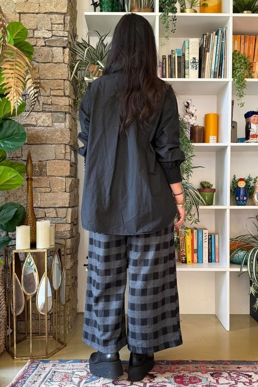 Paloma Tela Neckerchief Blouse Black